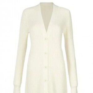 CABI Book Club Cardigan Ivory Sz Large #4099 EUC